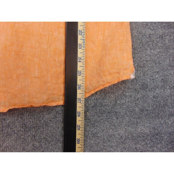 Bohio Shirt Mens XL Orange‎ Linen Chambrey Short Sleeve - Picture 6 of 8